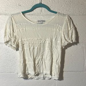 Crop lace shirt